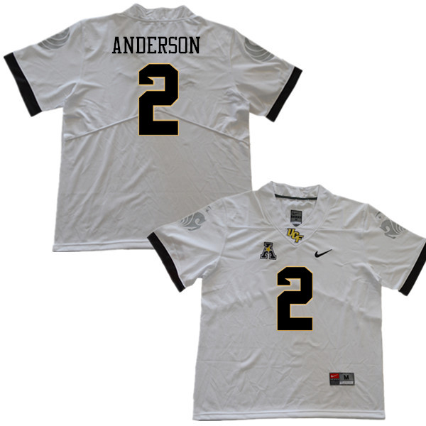 Men #2 Otis Anderson UCF Knights College Football Jerseys Sale-White - Click Image to Close